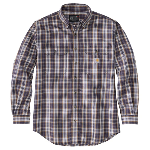 Carhartt FR Original Fit Long-Sleeve Plaid Shirt