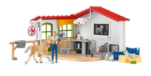 Schleich Vet Practice With Pets