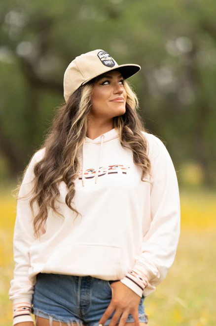 Ladies Hooey Pink/Aztec Hoodie