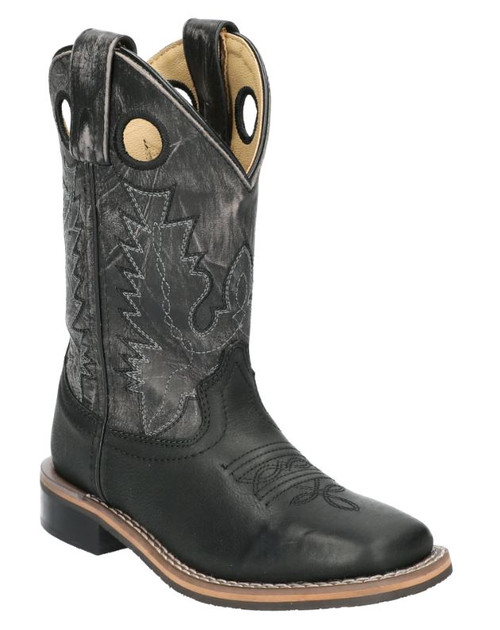Boulet Child's Square Toe Black Cowboy Boot