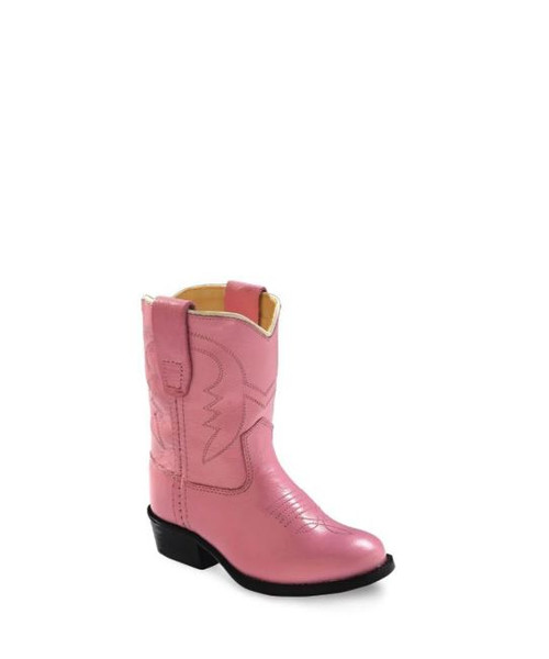 Old West Pink Toddler Western Boot
