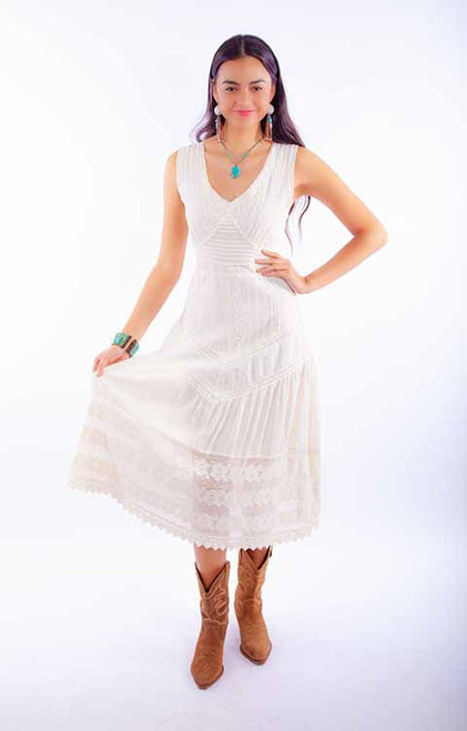 Ladies Scully Sleeveless Tieback Dress