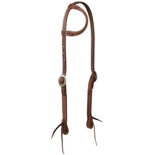 Weaver Rough Out Oiled Sliding Ear Headstall