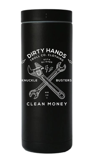 Dirty Hands Clean Money Black 20oz Drifter Cup With Rocker Lid