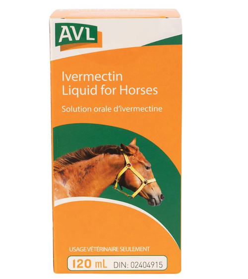 AVL Liquid Ivermectin Horse Dewormer 120ml