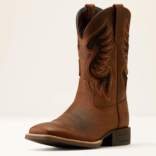 Men's Ariat Cowpuncher Brown Rowdy Cowboy Boot