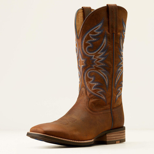 Men's Ariat Ricochet Weathered Chestnut Cowboy Boot