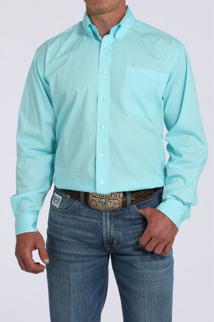 Men's Cinch Turquoise Western Shirt
