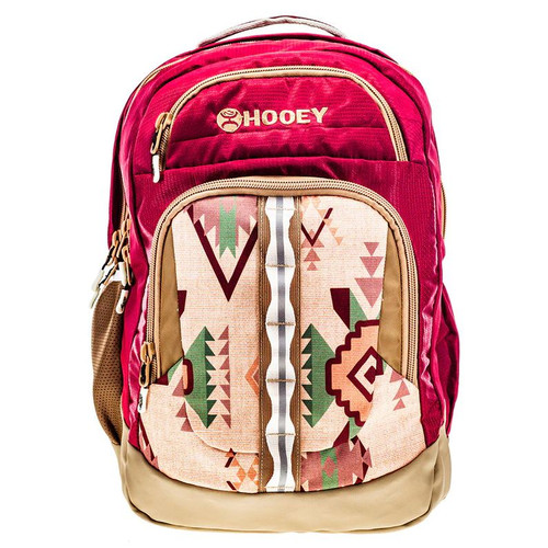 Hooey Ox Burgendy/Tan Axtec Backpack