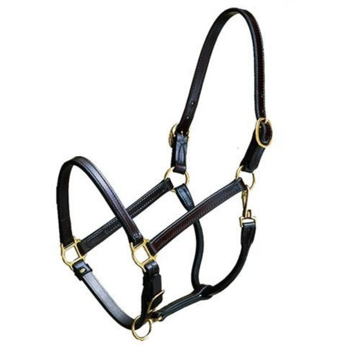 Contender Turnout Halter – 3/4", Brown, for Yearlings