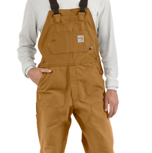 Men's Carhartt Flame-Resistant Duck Bib Overall - Unlined