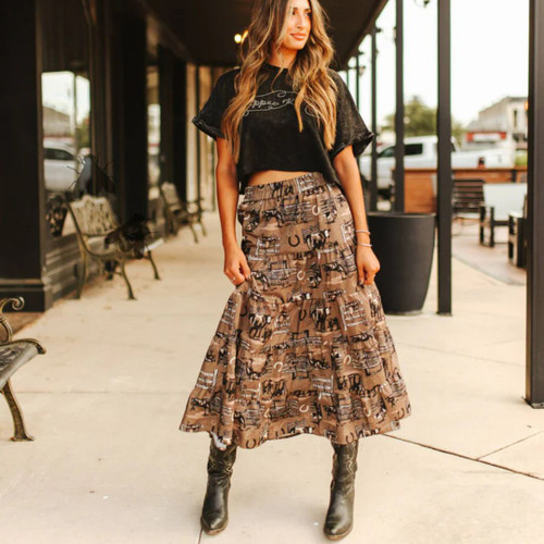 2 Fly Co. - Ranch Rags Long Skirt