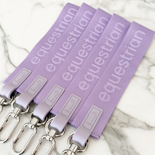 LUXY CHARM EQUESTRIAN KEYCHAIN - LILAC