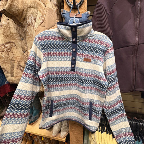 Ladies Cinch 1/4 Snap Pullover - Patterned