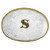 Montana Initial Silver Engraved Gold Trim Western Belt Buckle