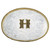 Montana Initial Silver Engraved Gold Trim Western Belt Buckle