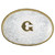 Montana Initial Silver Engraved Gold Trim Western Belt Buckle