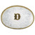 Montana Initial Silver Engraved Gold Trim Western Belt Buckle