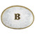 Montana Initial Silver Engraved Gold Trim Western Belt Buckle