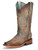 Corral Ladies Turquoise/Brown Embossed Square Toe Boots