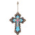 Pink & Turquoise Cross Ornament