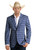 Rock & Roll Men's Plaid Blazer - Blue