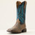 Men's Ariat Brush Creek Tan/Navy Cowboy Boot