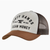 DHCM Classic Curved Brim Trucker Hat - White & Brown
