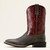 Men's Ariat Spport Western Wide Square Toe Cowboay Boot - Charc. Grey Hippo Print