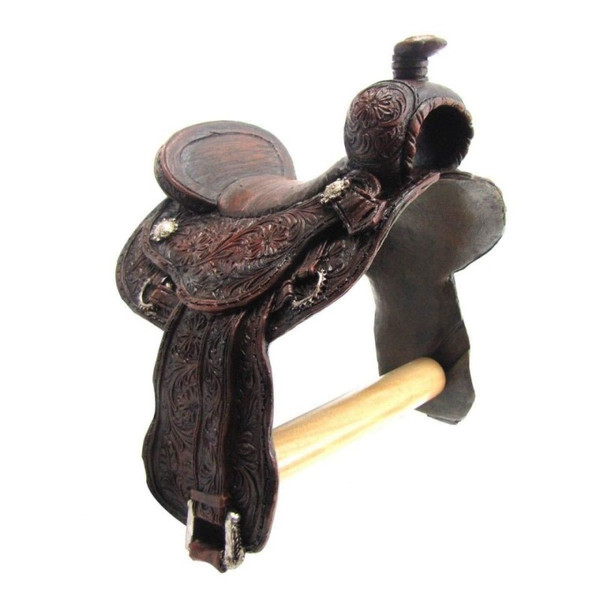 Western Horse Saddle Toilet Paper Holder