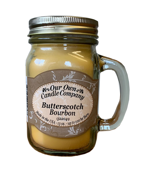 Mason Jar Candle - Butterscotch Bourbon