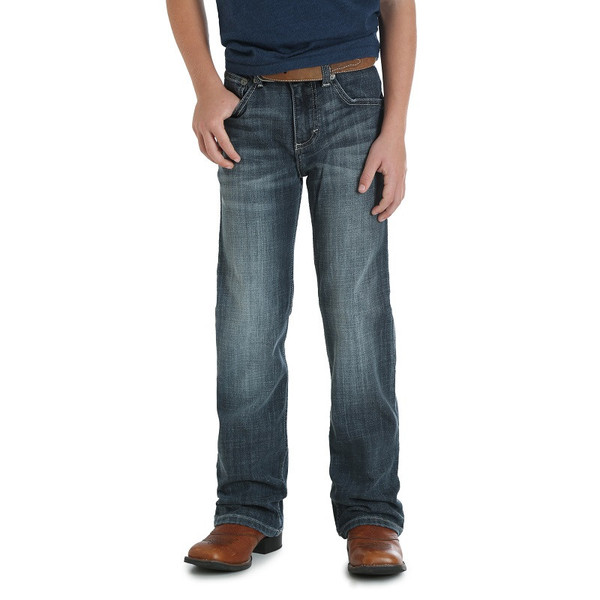 Boys Size 8-20 Wrangler 20X® Vintage Bootcut Slim Glasgow Jeans