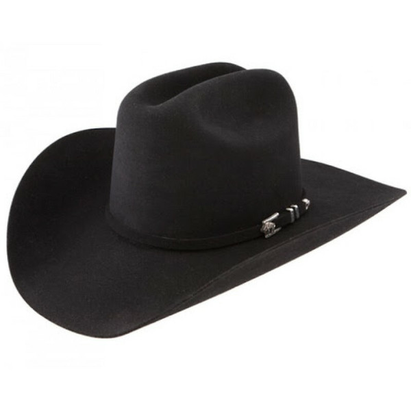 Stetson Men's Apache 4X Buffalo Black Felt Cowboy Hat