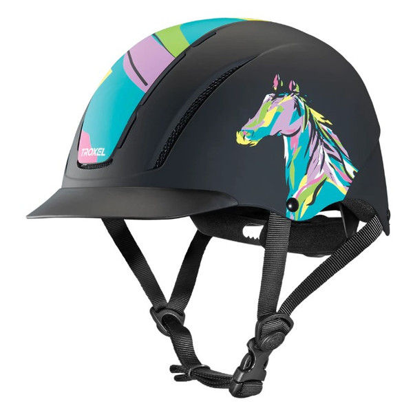 Spirit Troxel Low Profile Riding Helmet - Art Pony