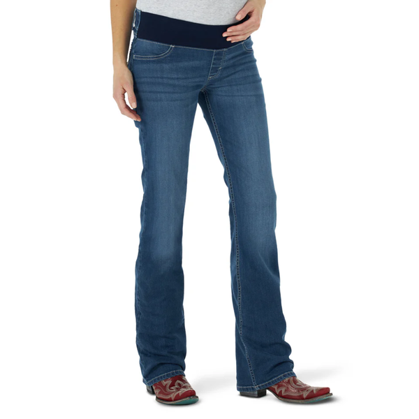 Wrangler Women's Retro Mae Maternity Mid Rise Bootcut Jean