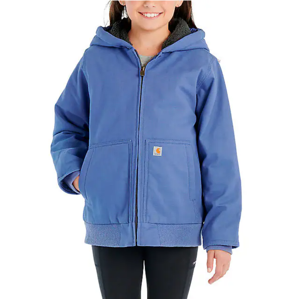 Girl's Flannel Sherpa Lined Active Jacket - Marlin