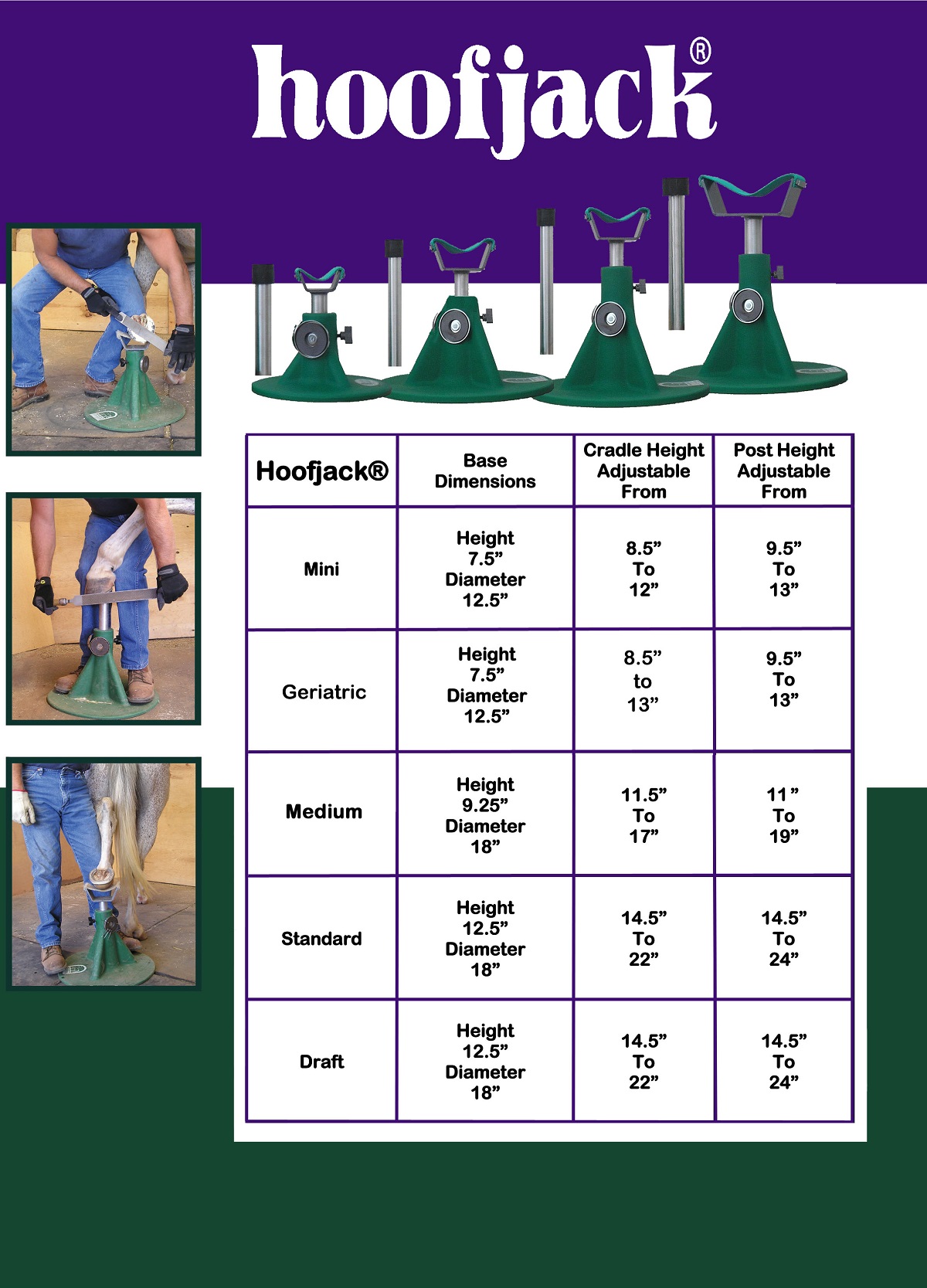 HoofJack Spec Sheet