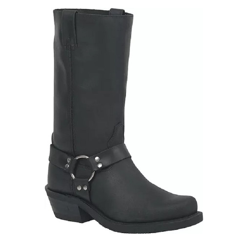 Men's Black Loggertan Leather Canada West Biker Boots