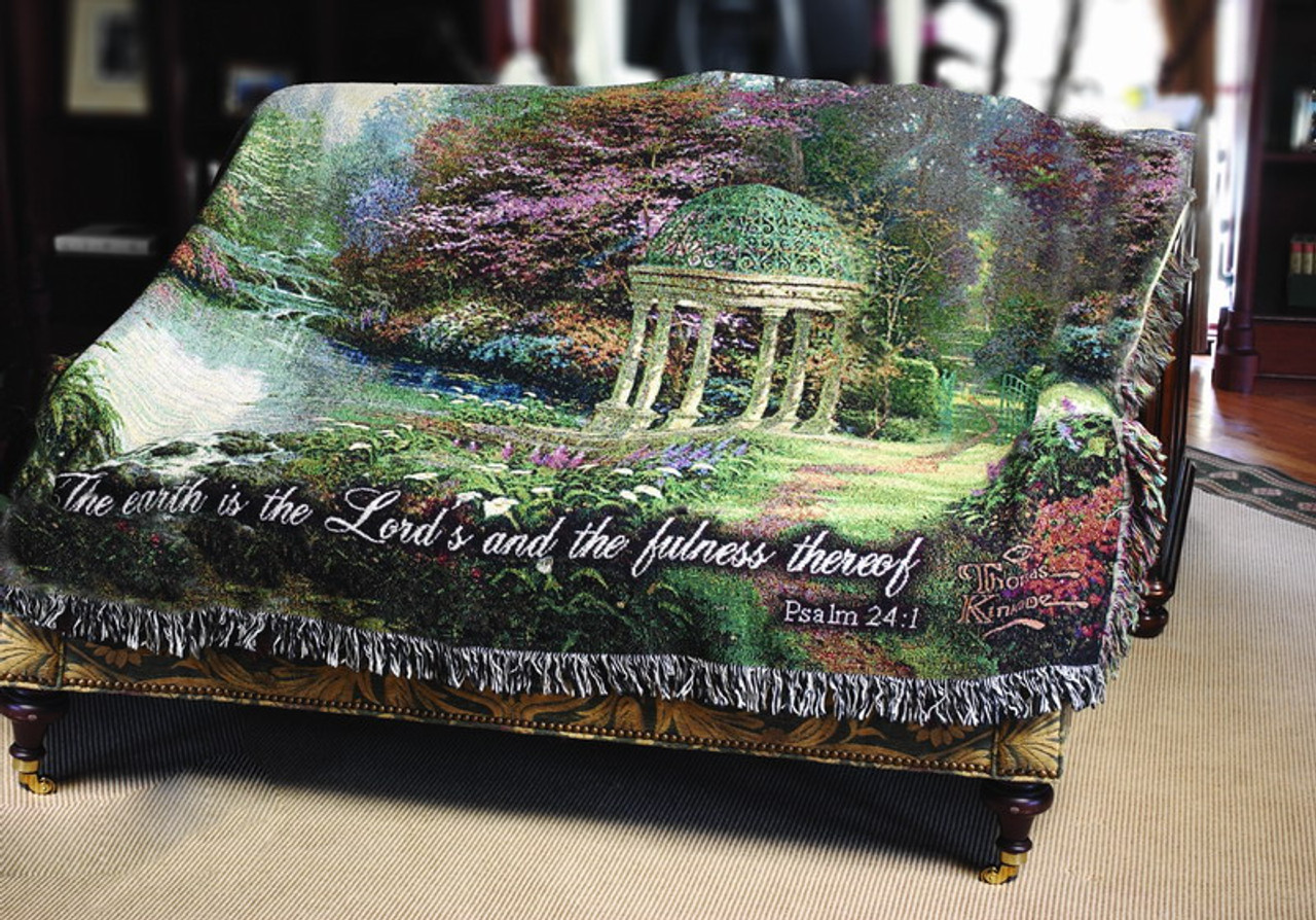 Buy Thomas Kinkade The Garden Of Prayer Throw Blankets Com