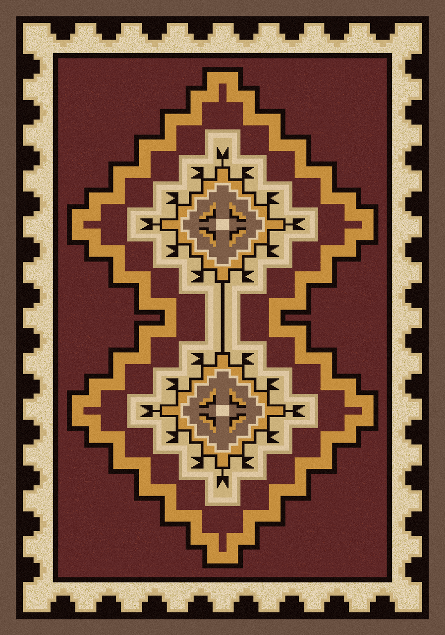 American Dakota Council Fire Fine Area Rug