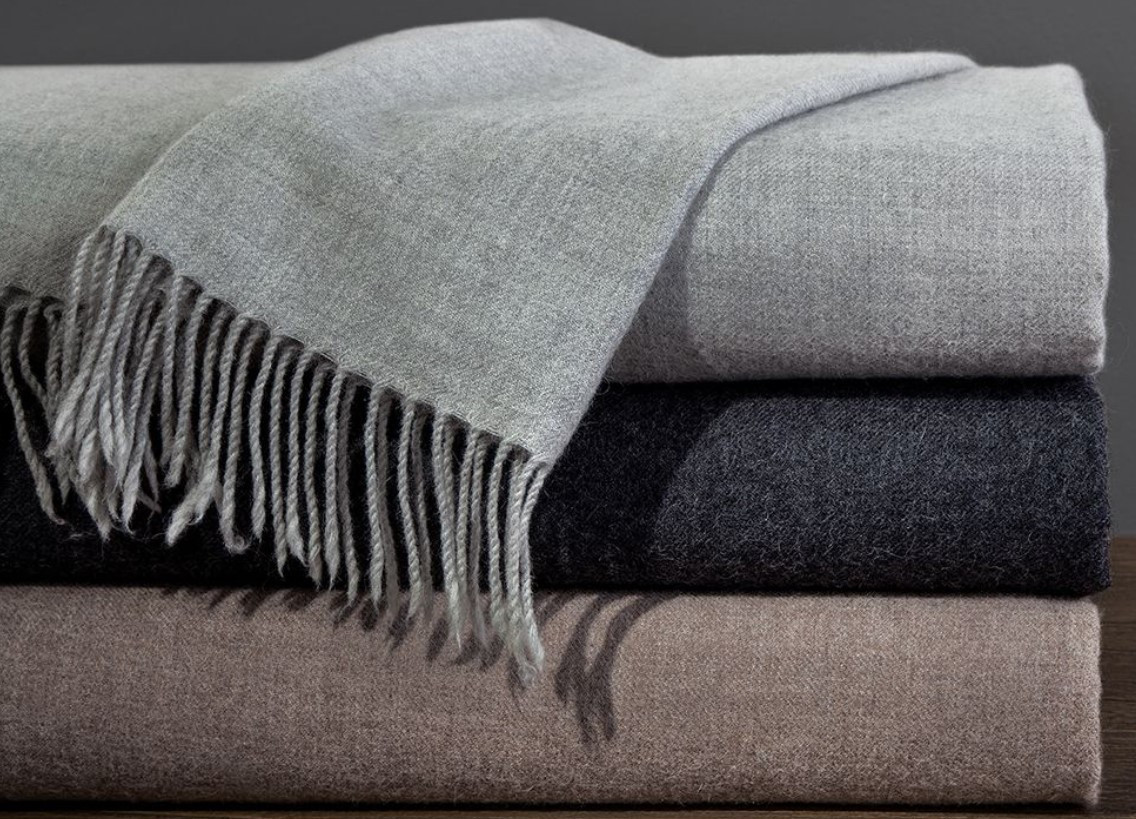 DownTown Company Alpaca Fiber Throw