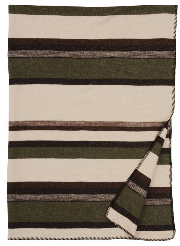 Wooded River Sage Valley Wool Throw - Thumbnail 5