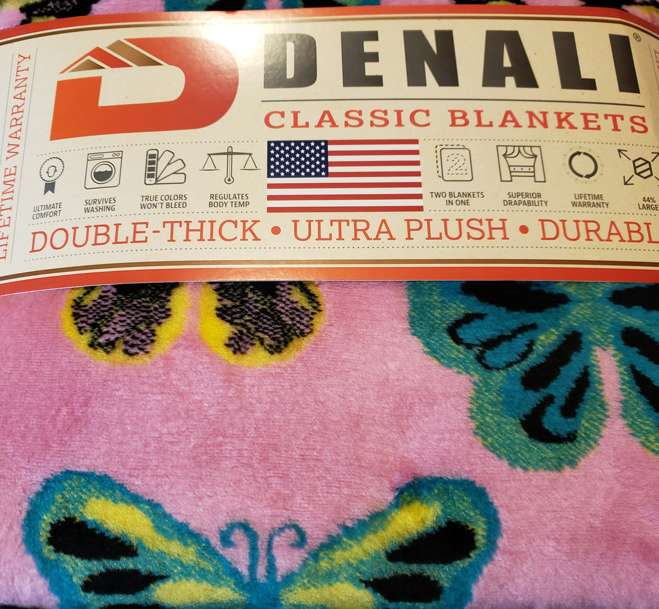 Denali Home Collection Butterfly Blanket - Thumbnail 2
