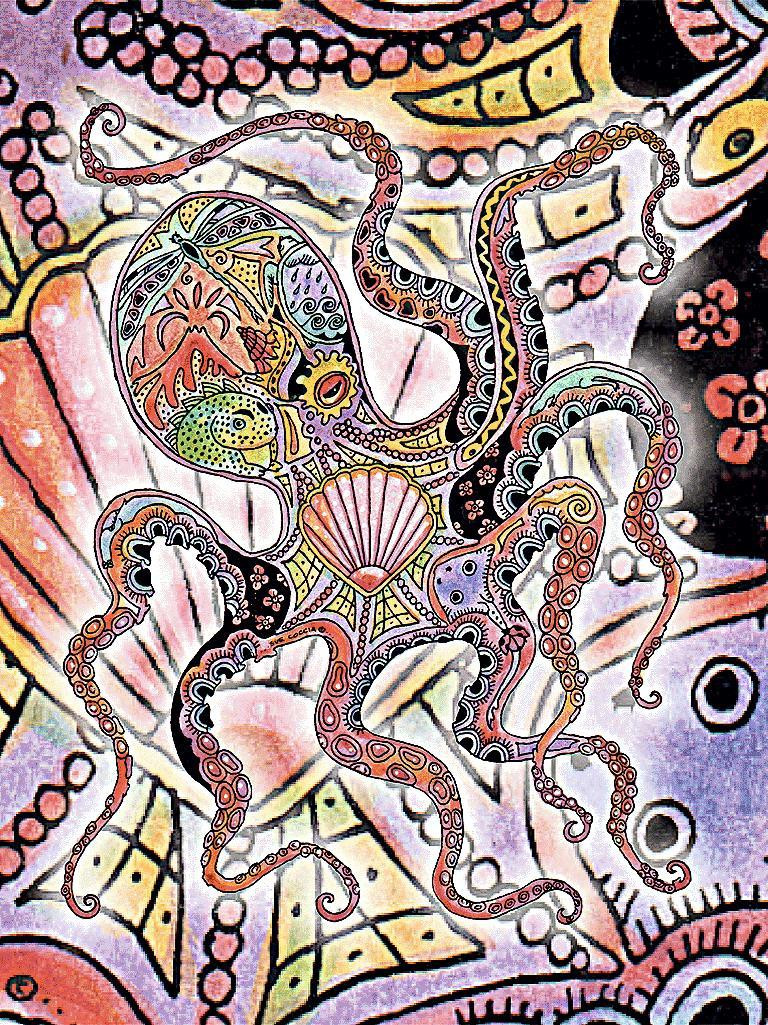 Buy Octopusl Blanket by Sue Coccia