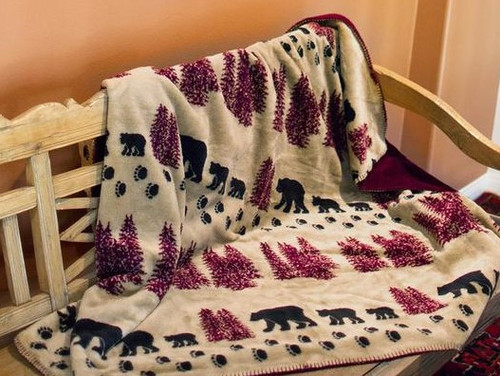 Wheat Denali Bear Blanket