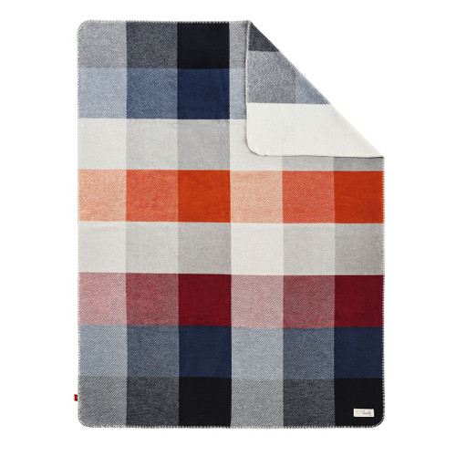 Ibena s. Oliver Blue Color Block Blanket