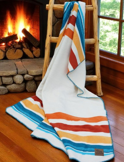 Buy Cabin Woodland Stripe Blanket - Blankets.com