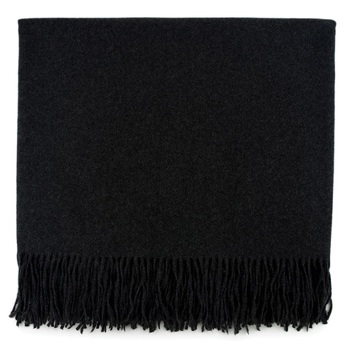 Bedford Cottage Edinburgh Faux Cashmere Throw Black