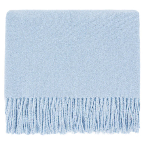 Bedford Cottage Edinburgh Faux Cashmere Throw Powder Blue