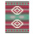 Ibena Carrizo Blanket Teal and Red